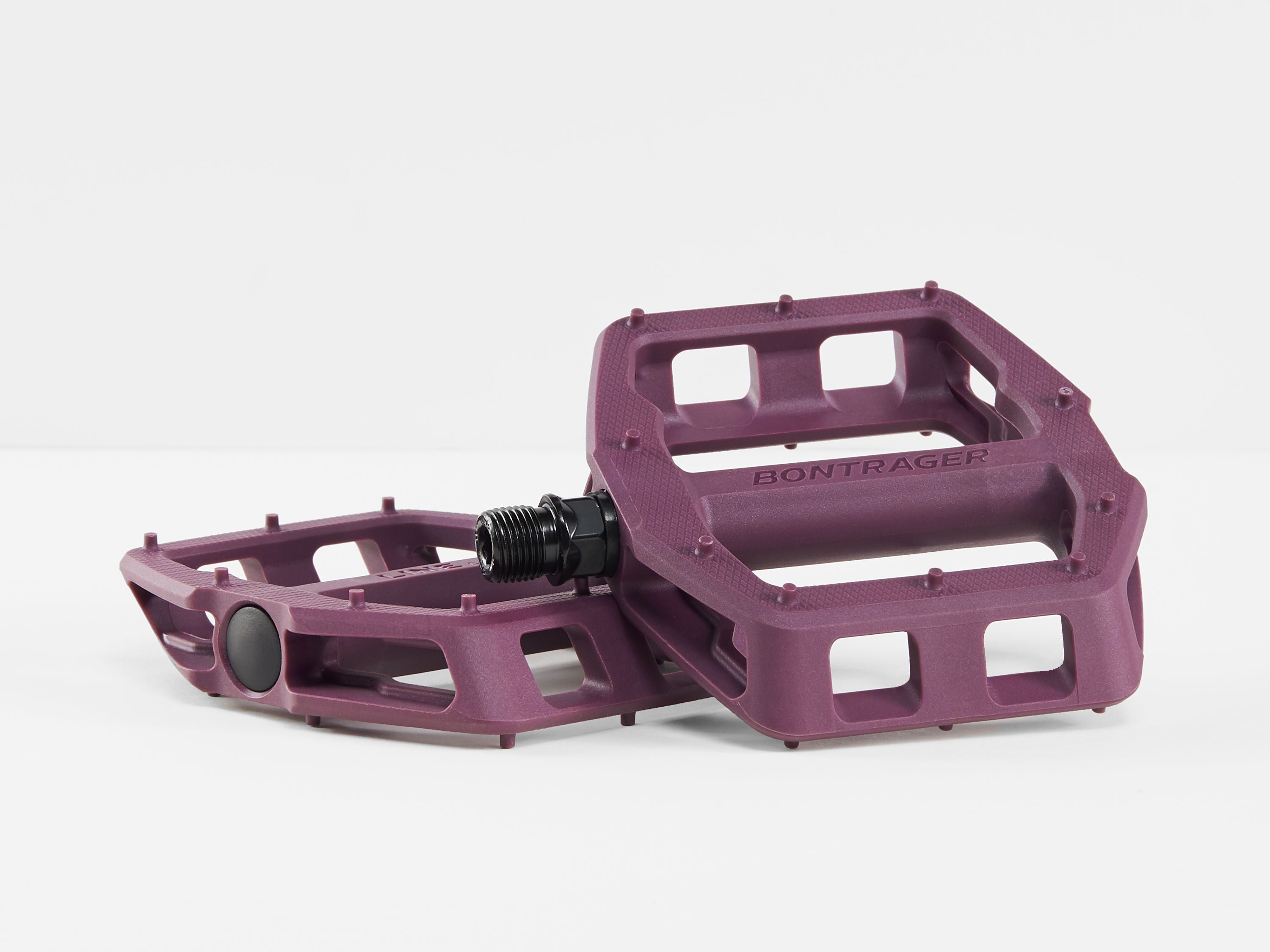 bontrager mtb pedals Bontrager Line Comp Flat Mulberry Pedal – Trek Bicycle Stores of Florida