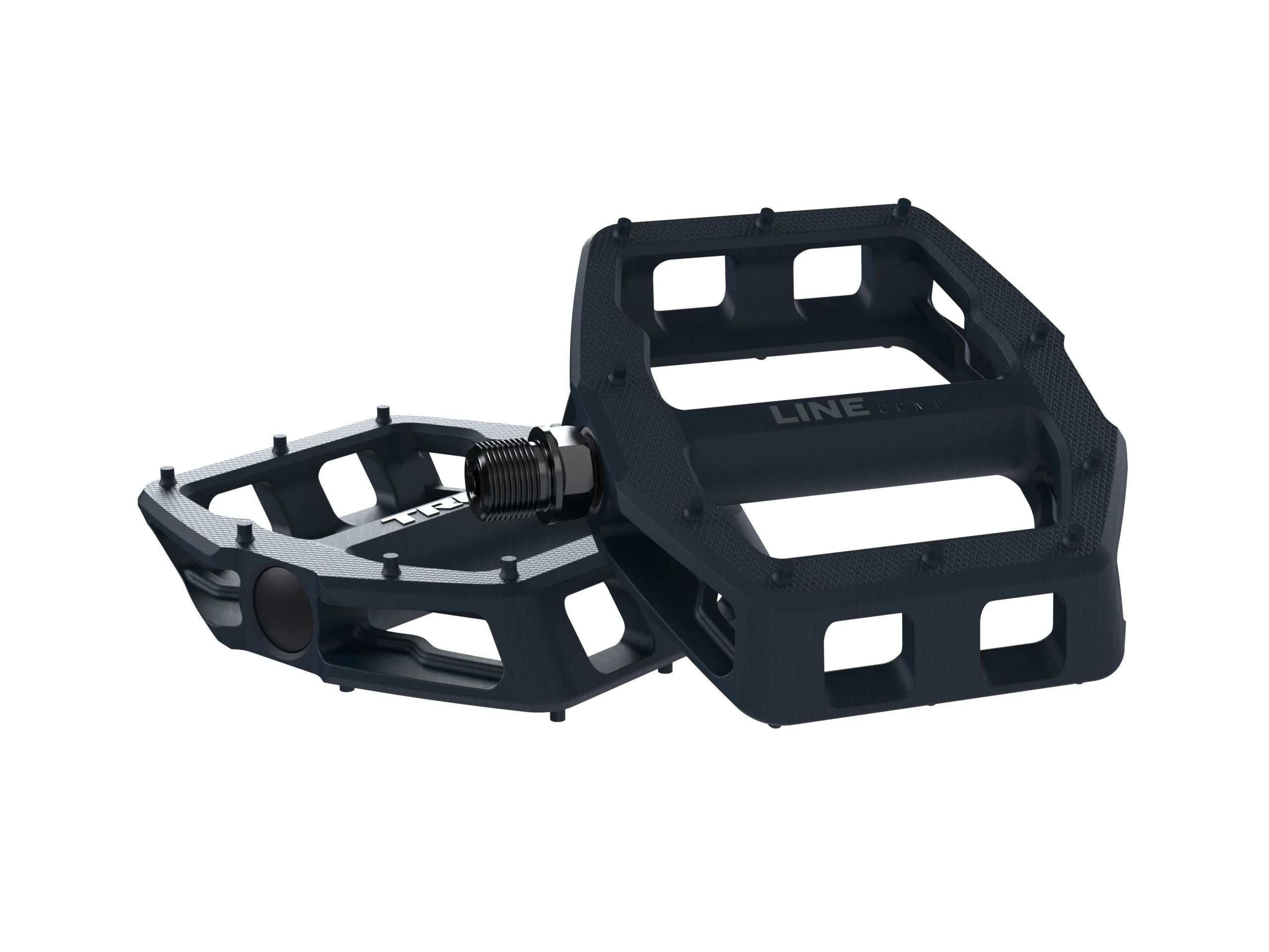 plastic mountain bike pedals Trek Line Comp Flat Pedal Set Farbe:Bronze Closed Pedal Pusher Skinny Sealed cartridge bearings 202g 8-10y