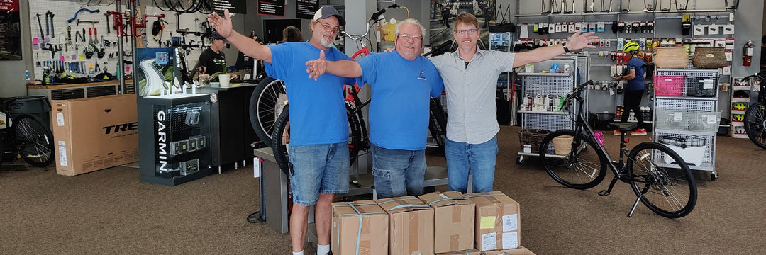Trek Bicycle Stores Gives Tube Donations  to Two Charitable Organizations
