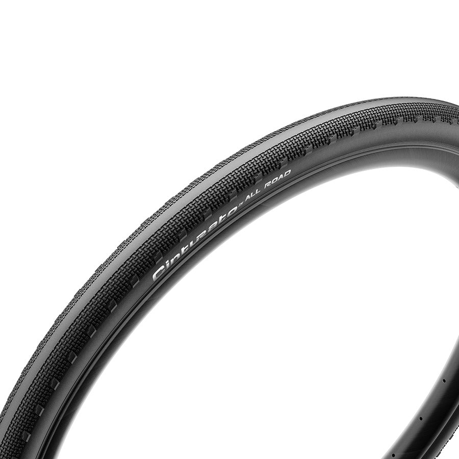 Pirelli Cinturato All Road Gravel Tire 700x50C Folding Tubeless Ready PROCompound Gravel ProWALL Gravel 60TPI Black