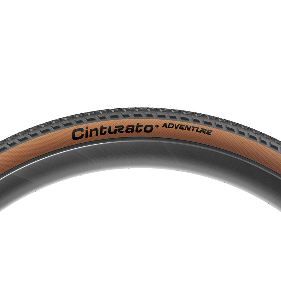 Pirelli Cinturato Adventure Gravel Tire 700x50C Folding Tubeless Ready PROCompound Gravel ProWALL Gravel 60TPI Tanwall