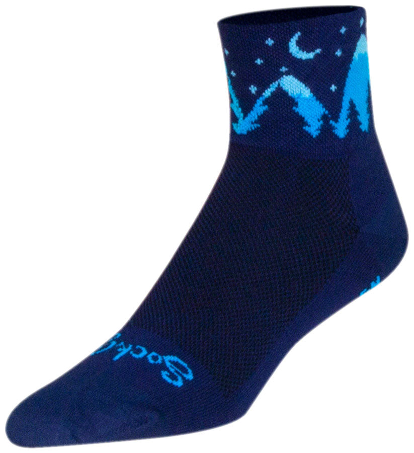 SockGuy Classic Midnight Socks - 3" Black Large/X-Large