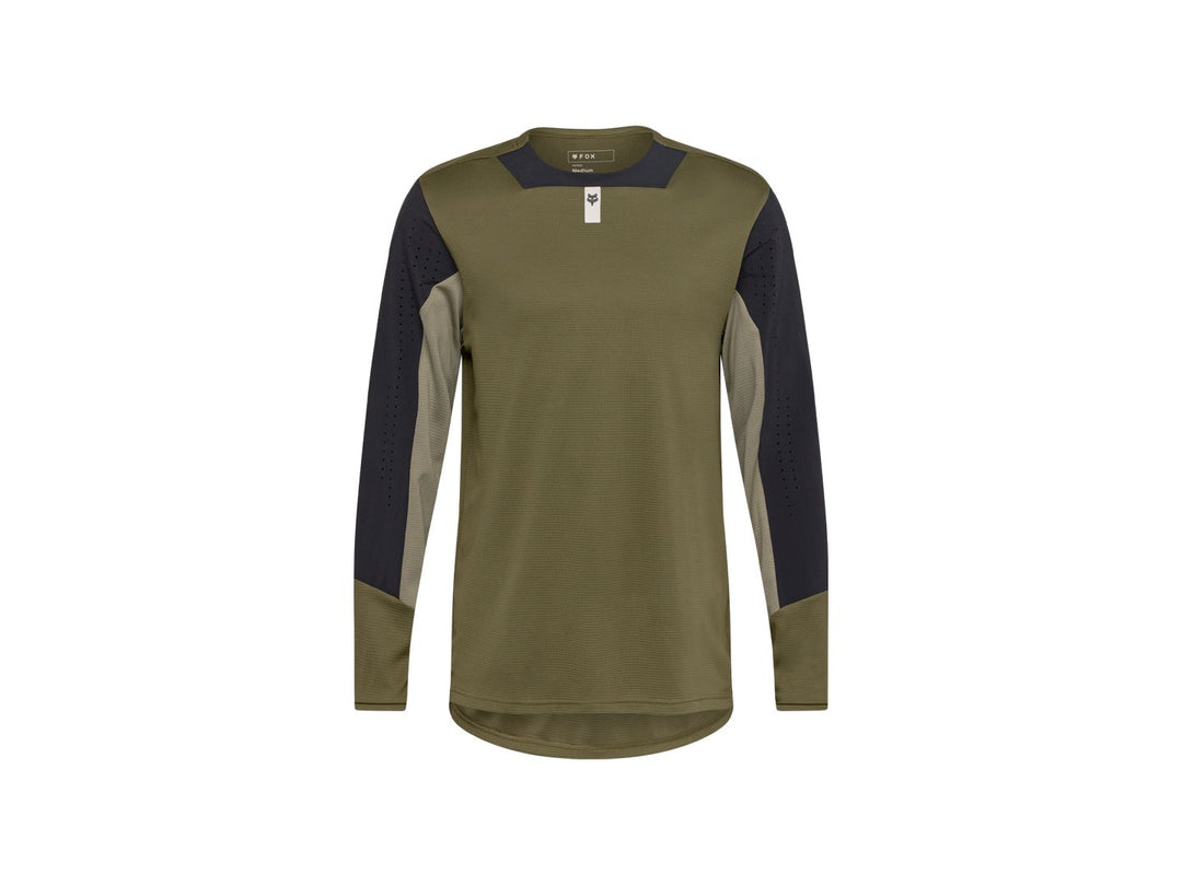 Fox Racing 25 Defend Long Sleeve X-Large Olive Green Jersey