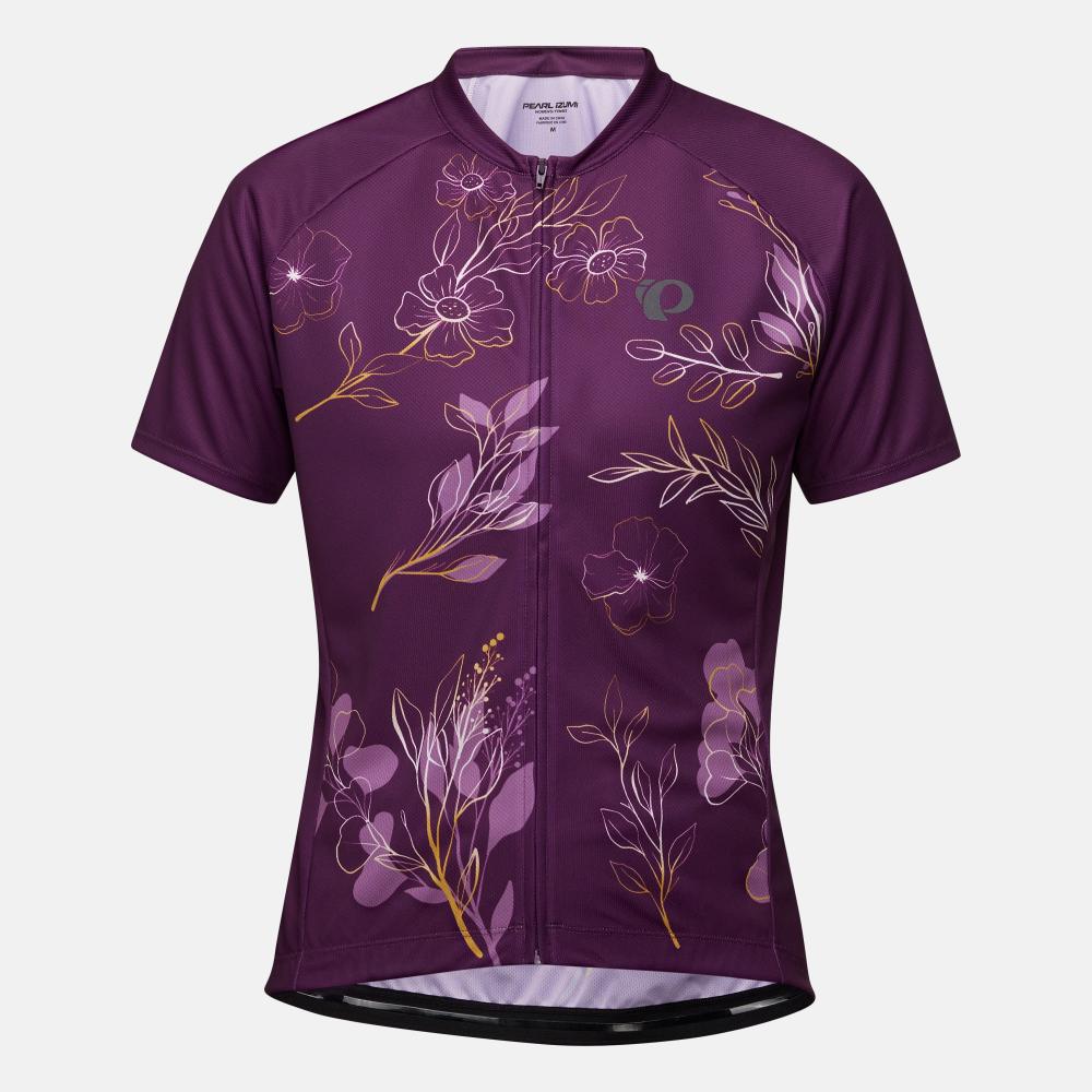 Women's Classic Jersey - Dark Violet/Gold Wildflower / XS