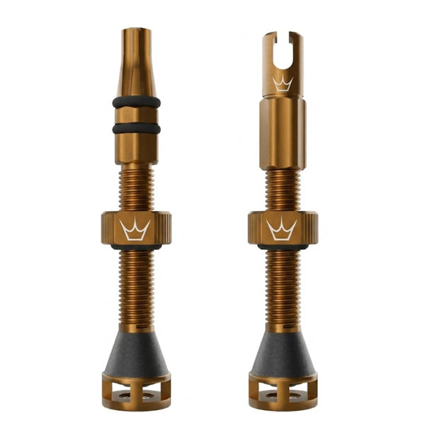 Peaty's Holeshot Fast Flow Tubeless Valves 42mm Bourbon Pr
