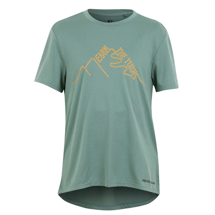 Youth Summit Short Sleeve Jersey - PALE PINE EARN THE TURNS / XS