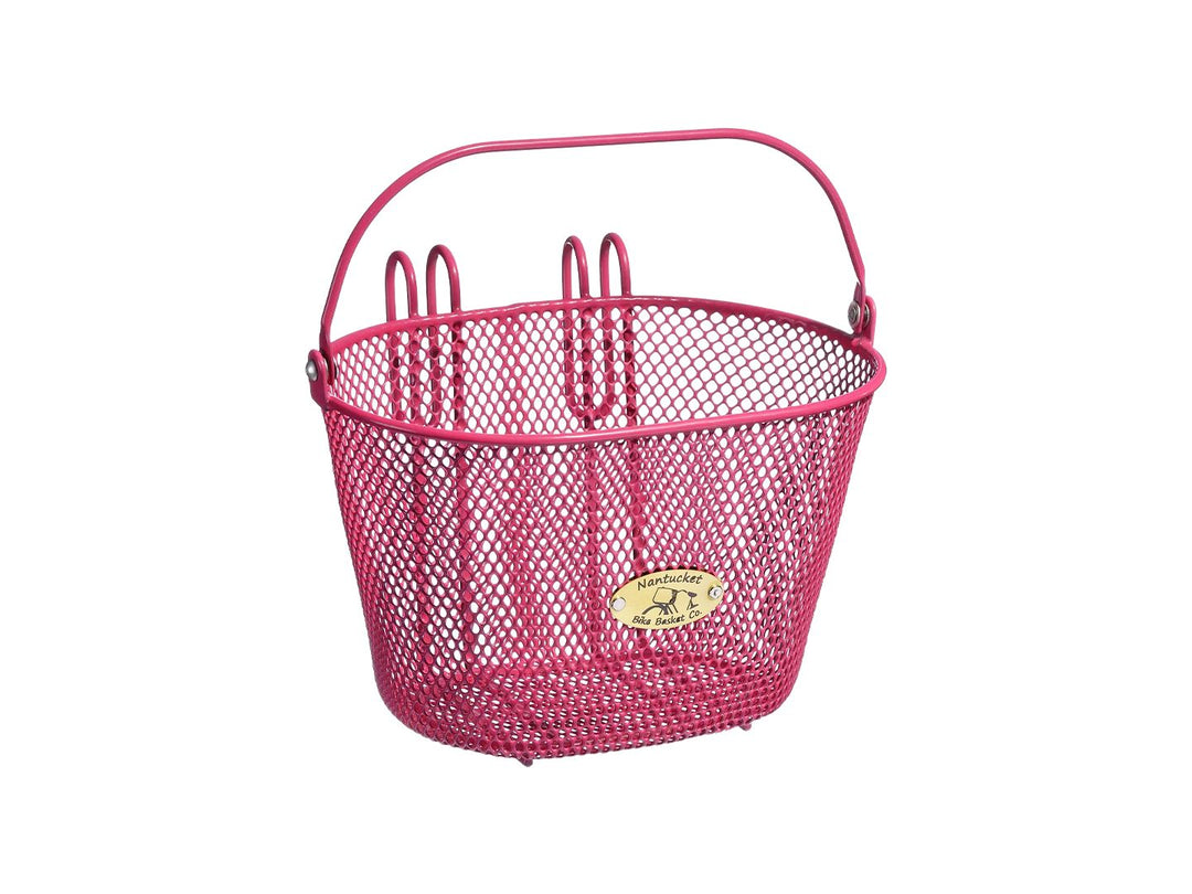 Nantucket Surfside Child Wire Pink Basket