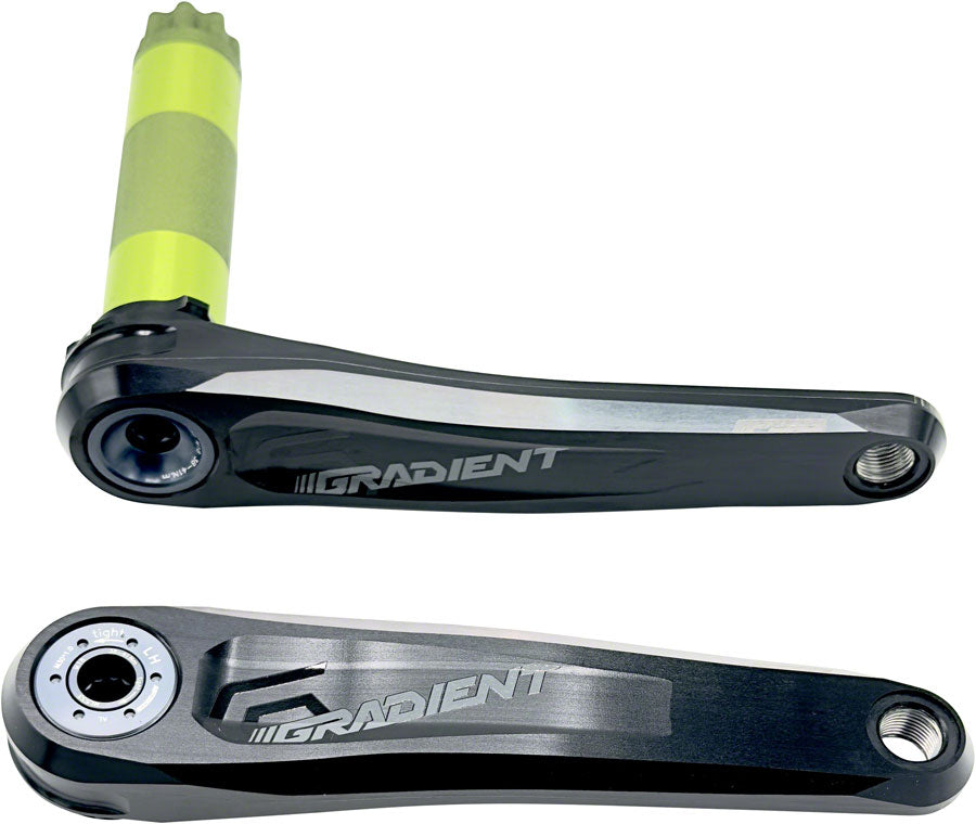Full Speed Ahead Gradient Modular 1x Crankset - 165mm Fits Shimano SRAM 11/12-Speed Drivetrains 30mm BB392EVO Spindle BLK