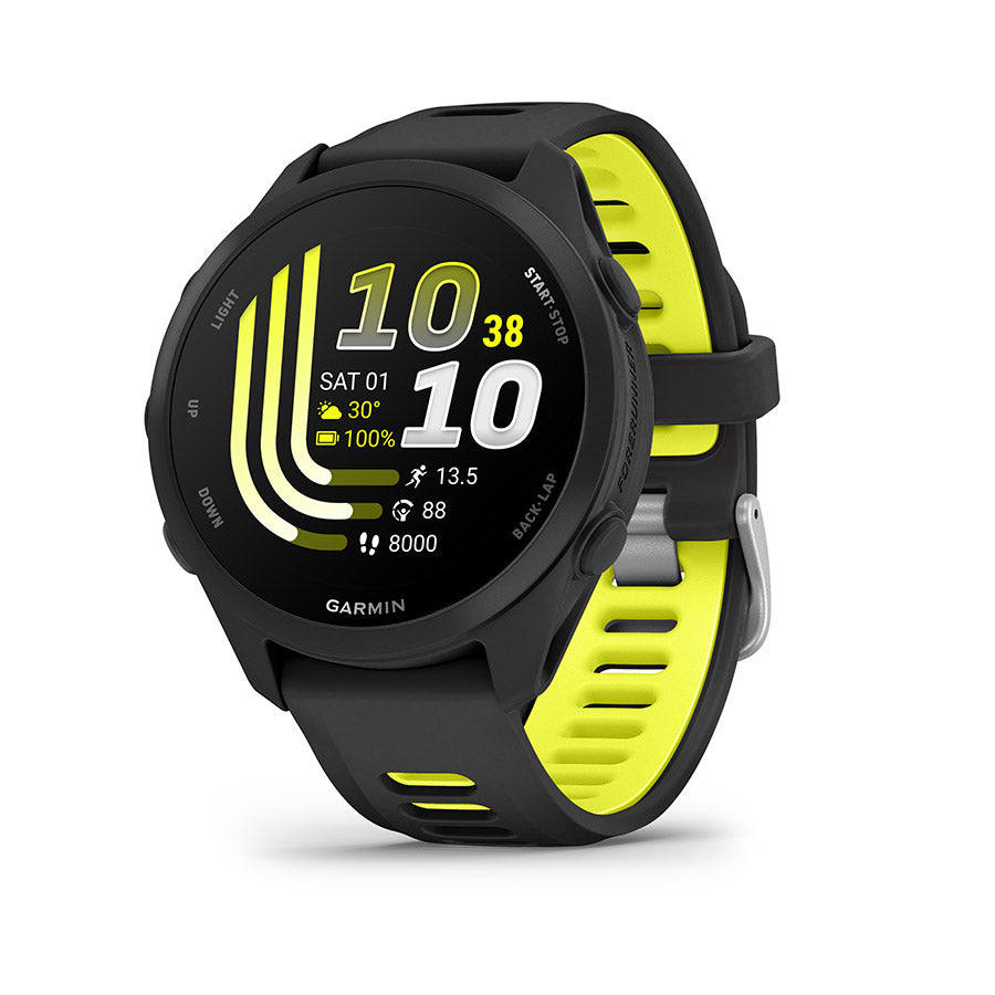 Garmin Forerunner 170 Watch Watch Color: Black Wristband: Black/Amp Yellow - Silicone