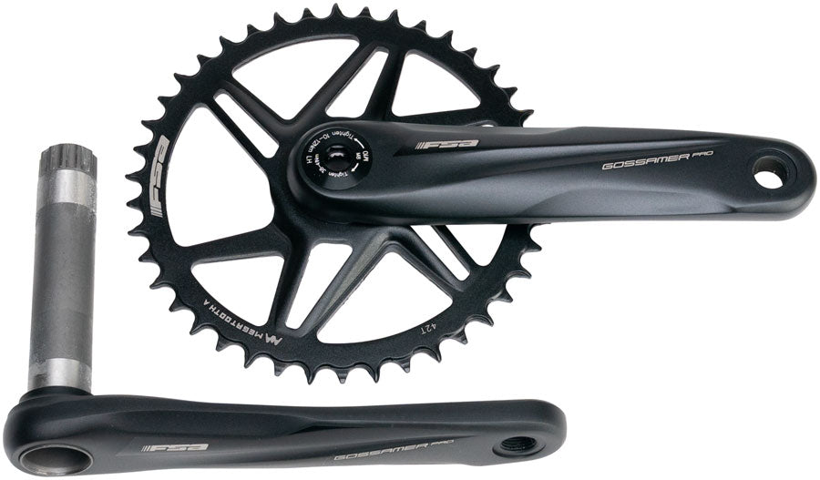 Full Speed Ahead Gossamer Pro AGX+ 1x Crankset - 172.5mm 11-Speed 42t Direct Mount MegoExo Spindle BLK
