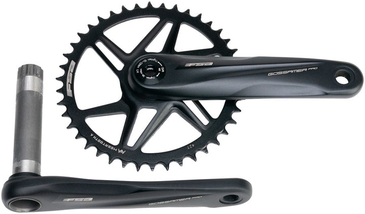 Full Speed Ahead Gossamer Pro AGX+ 1x Crankset - 172.5mm 11-Speed 42t Direct Mount MegoExo Spindle BLK