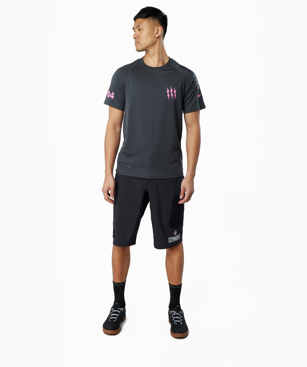 Short Sleeve Mountain Bike Jersey - Grey - XS