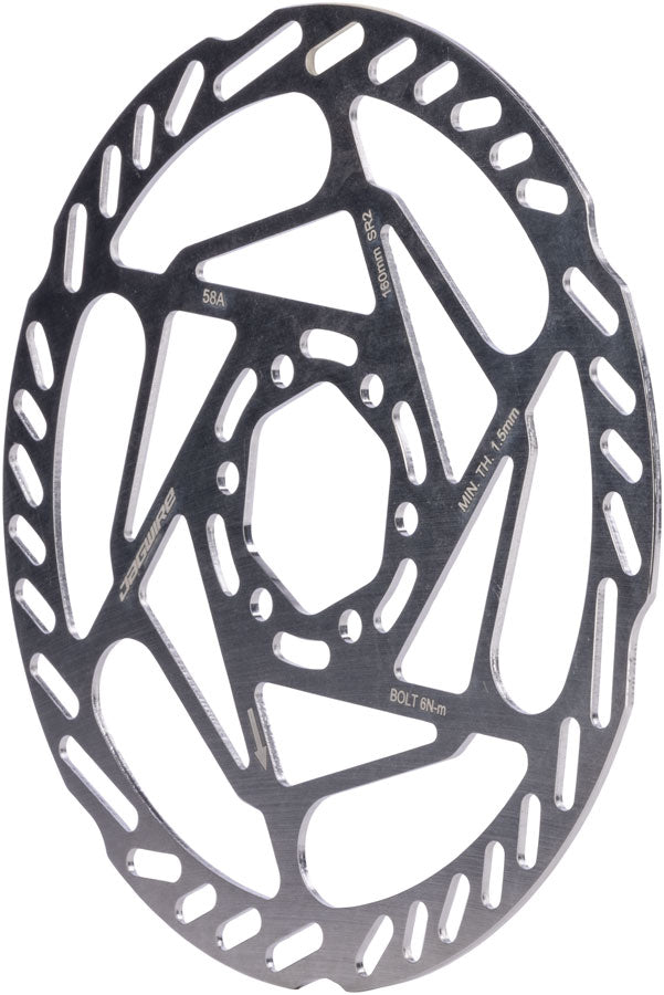 Jagwire Sport SR2 Disc Brake Rotor - 160mm 6-Bolt 1.8mm Thickness