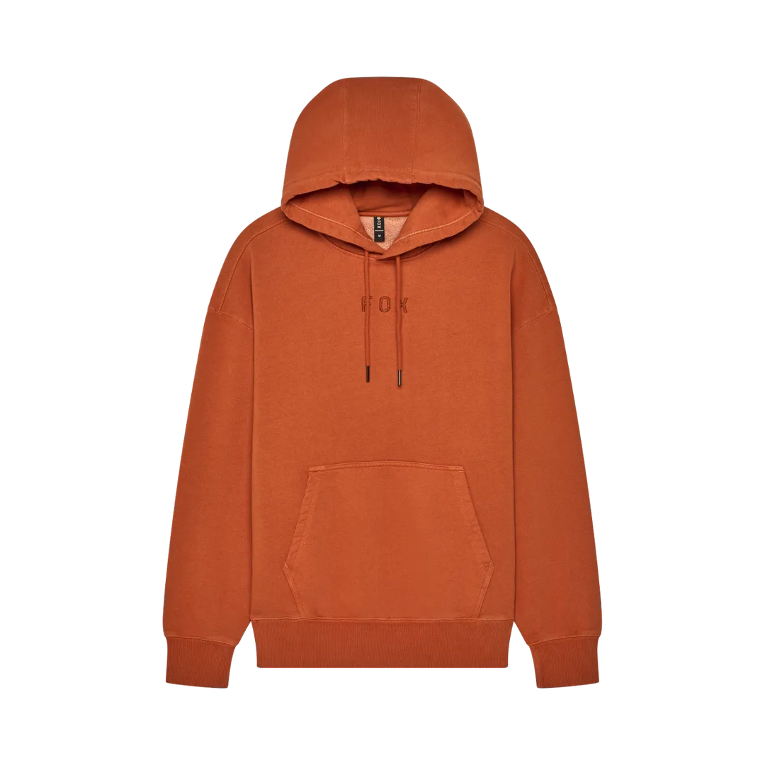 Wordmark Oversized Pullover Hoodie - Cognac Green / S