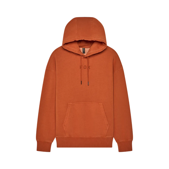 Wordmark Oversized Pullover Hoodie - Cognac Green / S