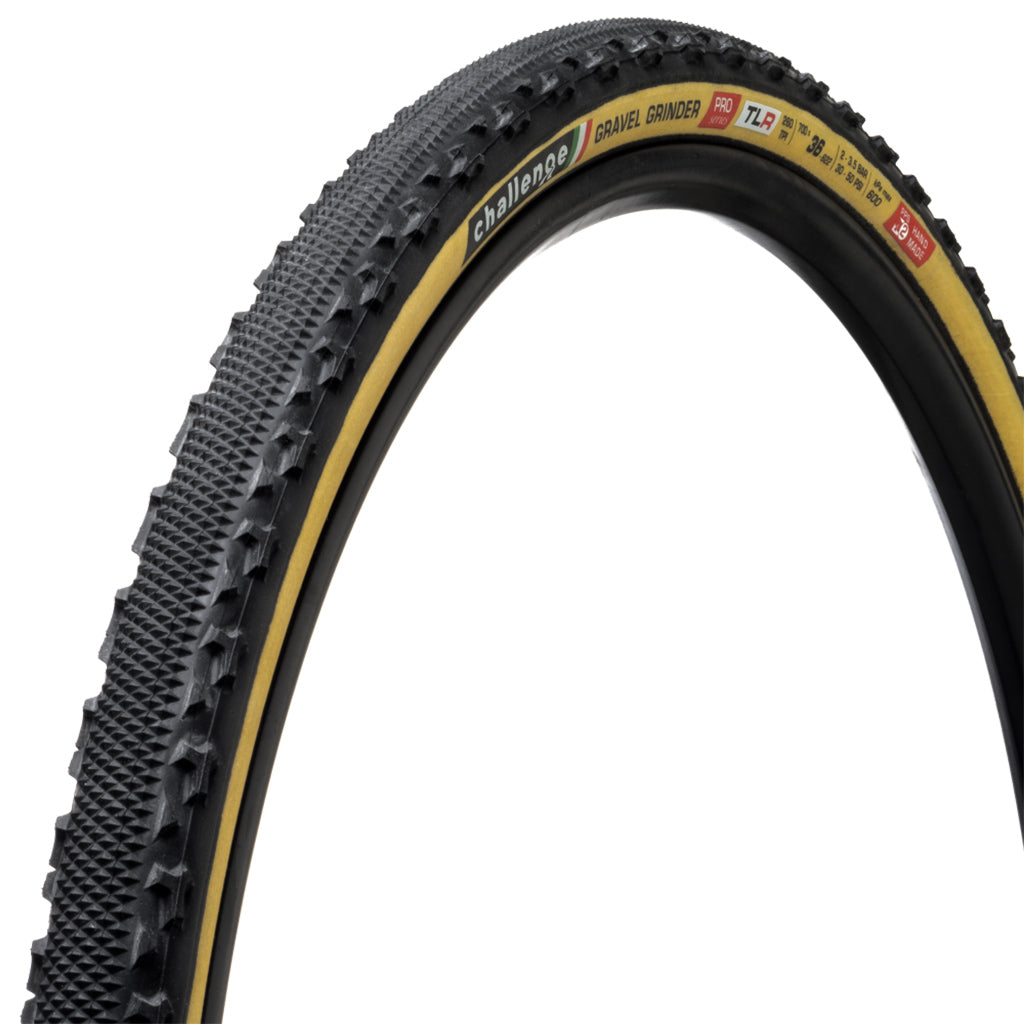 Challenge Tire Gravel Grinder Pro H-TLR Tire 700 x 36 Tan