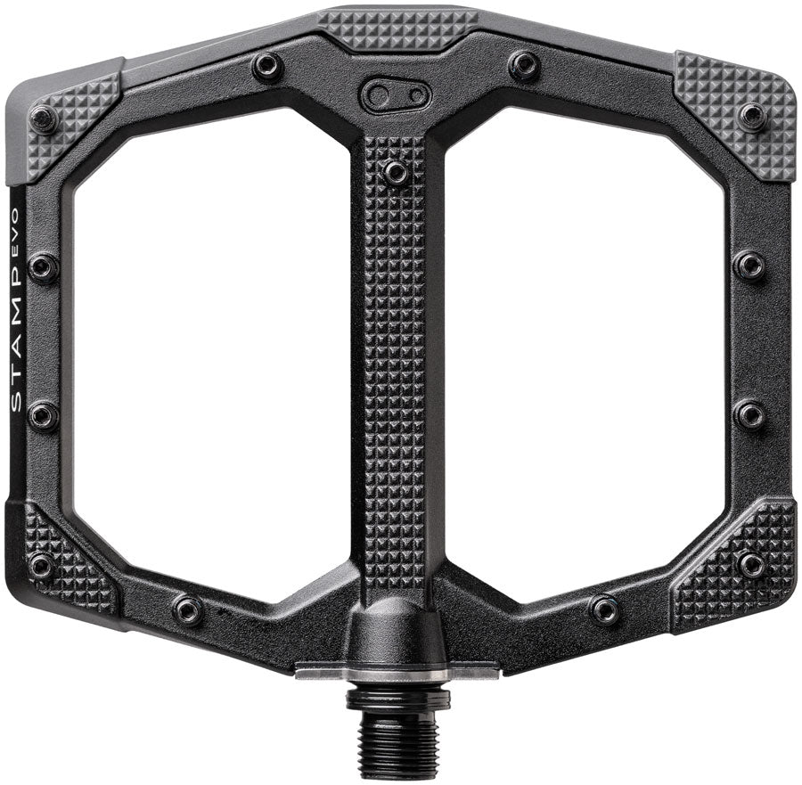 Crankbrothers Stamp Evo Pedals - Platform Aluminum 9/16" Black Large