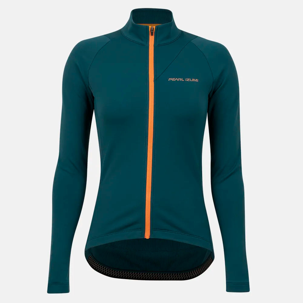 Women's Attack Thermal Jersey - DARK SPRUCE/SUNFIRE / M