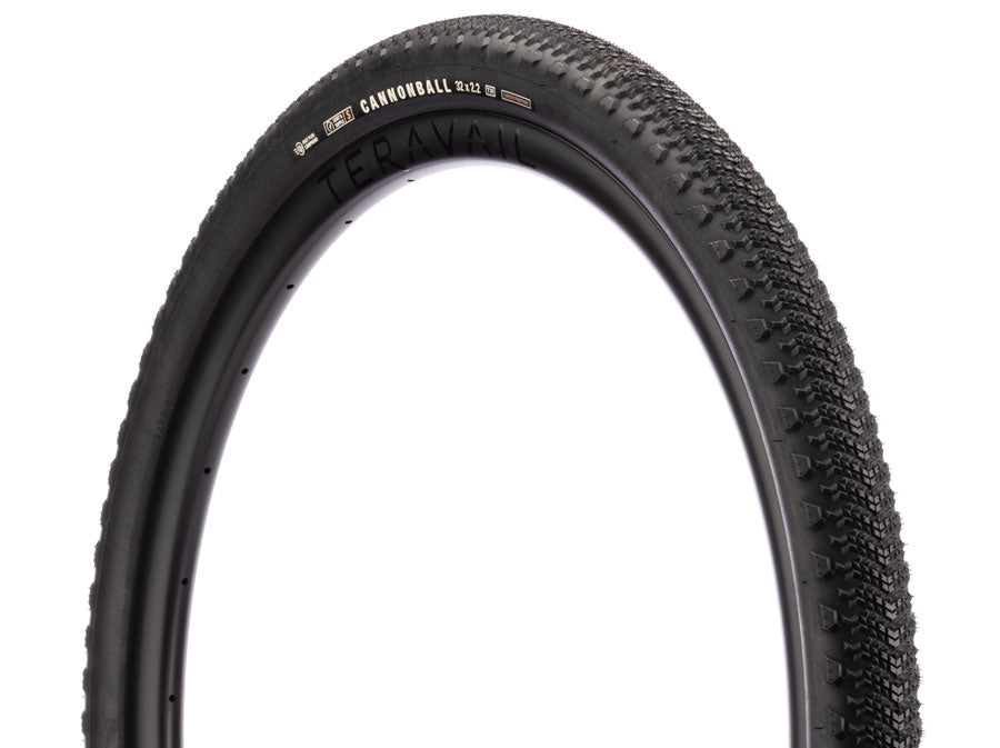 Teravail Cannonball Tire - 32 x 2.2 Tubeless Folding BLK Light Supple Superstructure Fast Plus Compound