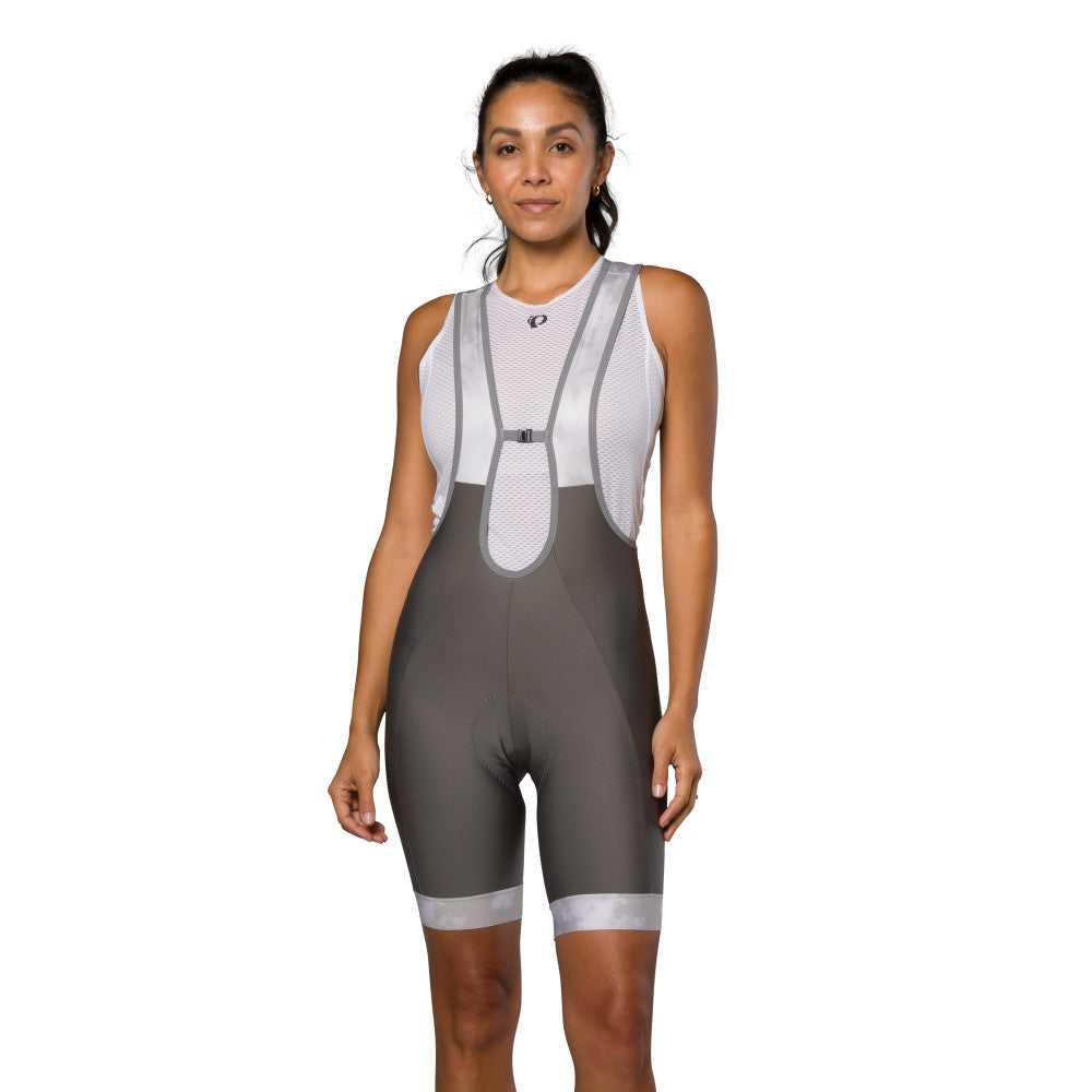 Women's Attack Bib Shorts - CASTLEROCK / L