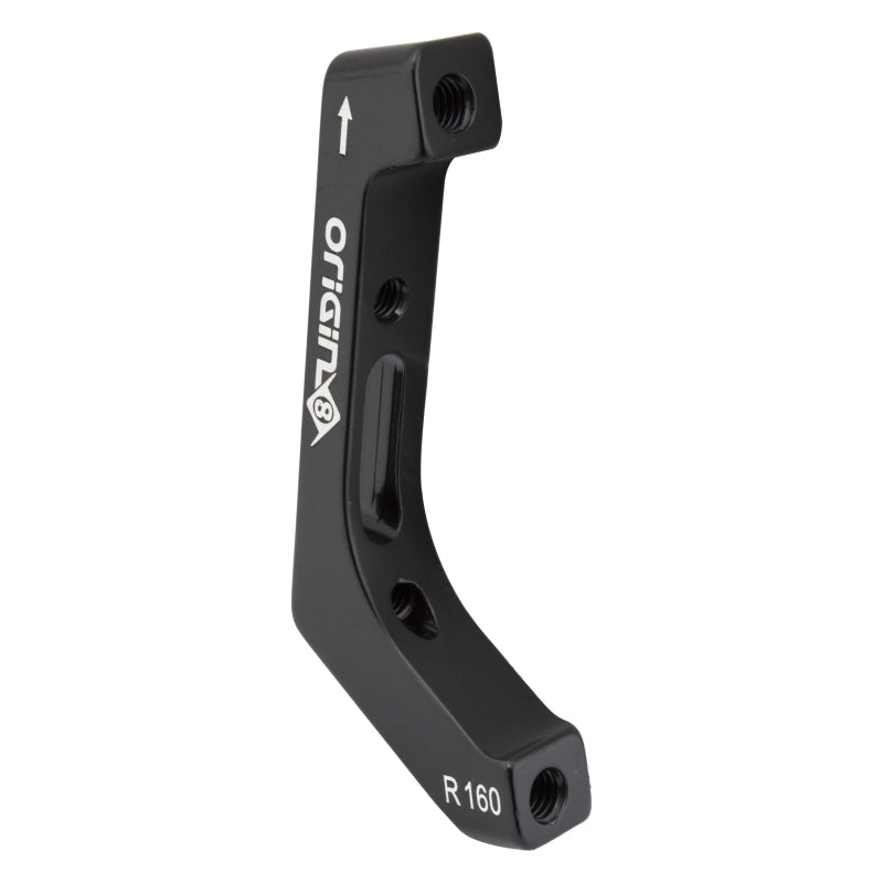 Origin8 Vise Flat Mount to Post Mount Disc Adapter RR Flat Mount Post Mount Black +20mm