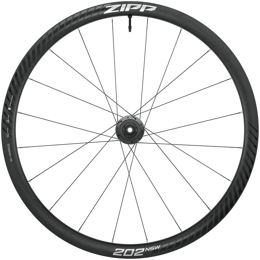 Zipp 202 NSW Rear Wheel - 700 12 x 142mm Center-Lock Tubeless Carbon HG 10/11 BLK/Dark Gray 20H A1