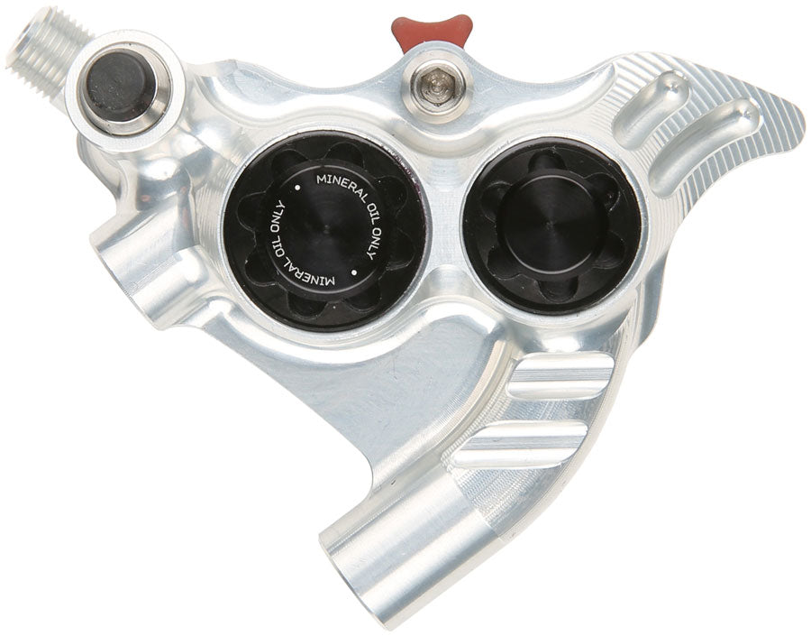 Hope RX4+ SL Disc Brake Caliper - Rear Flat Mount Direct +20mm Mineral Oil Type Silver