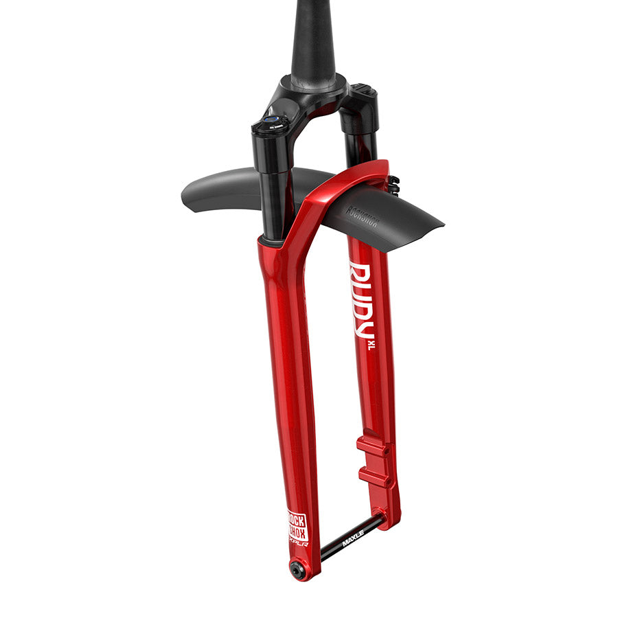 RockShox Rudy XL Ultimate A1 Suspension Fork 700C Solo Air 50mm 1-1/8''-1.5'' 12x100mm TA Rake: 45mm Red