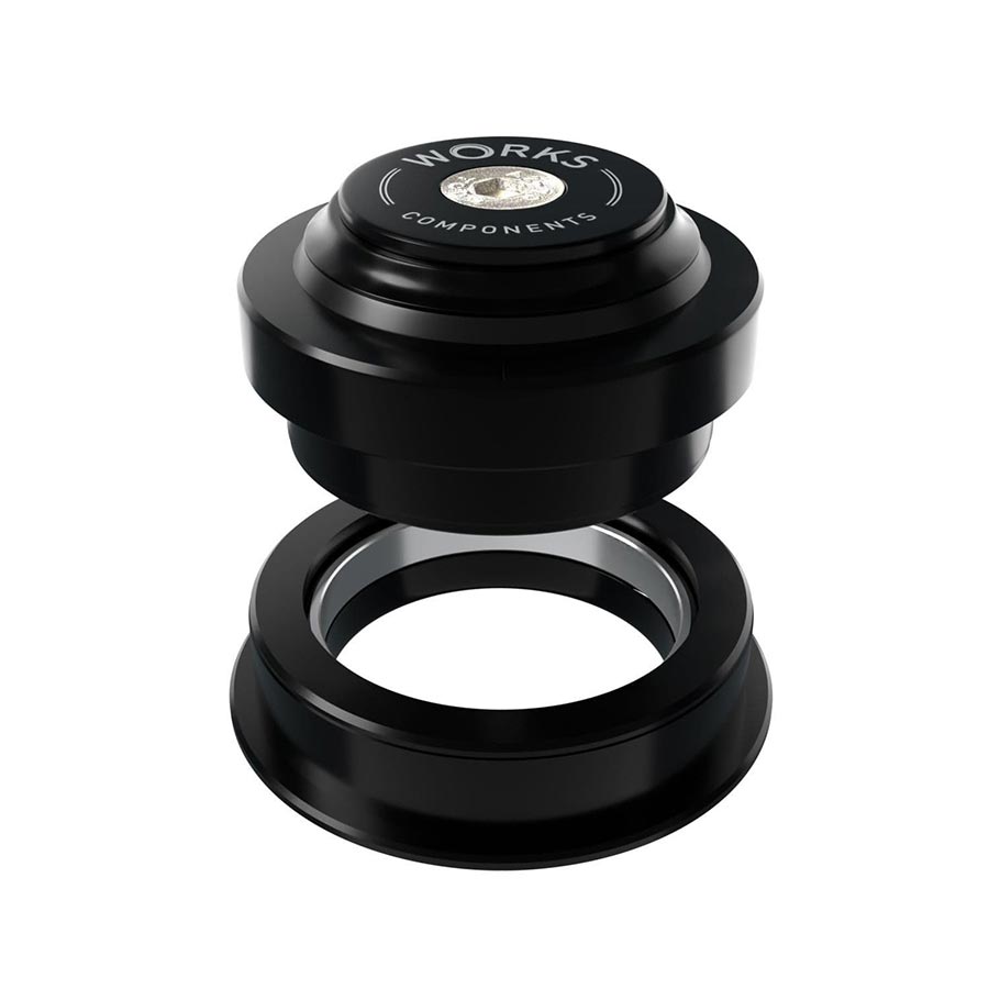 Works Components 1.5deg EC44-ZS56 Angleset Angle Headset 1.5° 100-109mm EC44/28.6 | ZS56/40 ZS External threadless Complete Black
