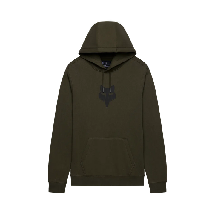 Fox Head Pullover Hoodie - Olive Green / S