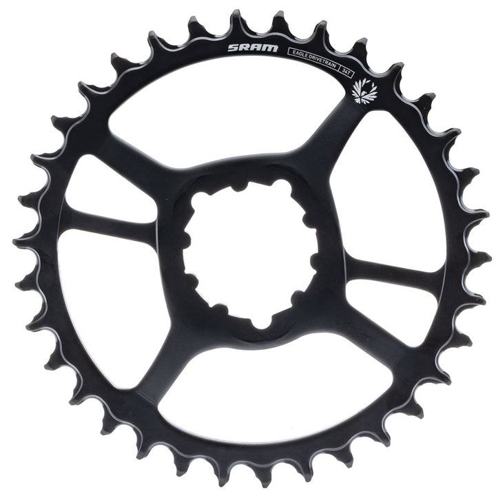 SRAM X-Sync 2 Eagle Direct Mount Chainring - 34t 12-Speed 3-Bolt Direct Mount 3mm Offset Steel BLK