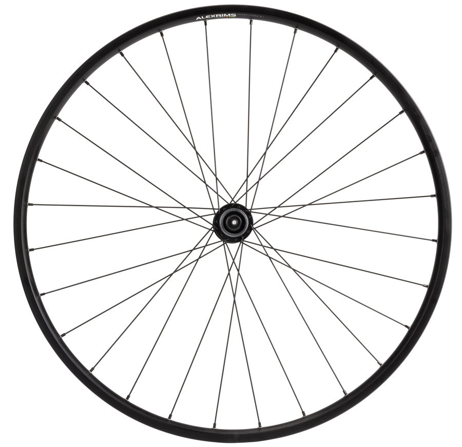 Quality Wheels Value Double Wall Series Disc Front Wheel - 650b QR x 100mm Center-Lock BLK 28H