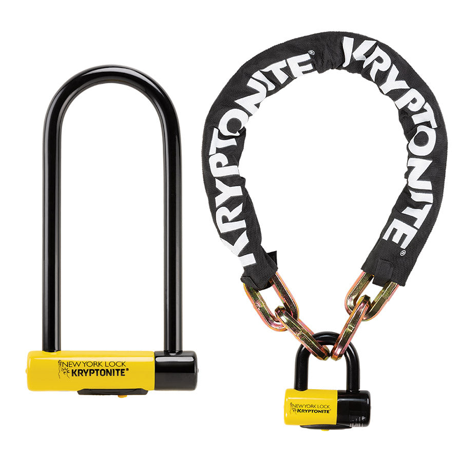 Kryptonite New York Standard U-Lock w/ NY1210 Chain & Disc U-Lock