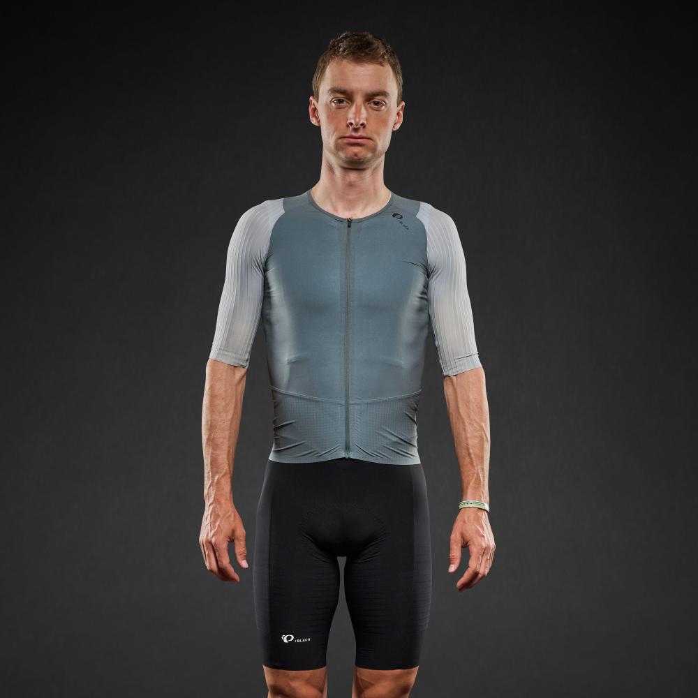 Men's Pi PRO/BLACK Jersey - BALSAM GREEN/SILVER BLUE / XS