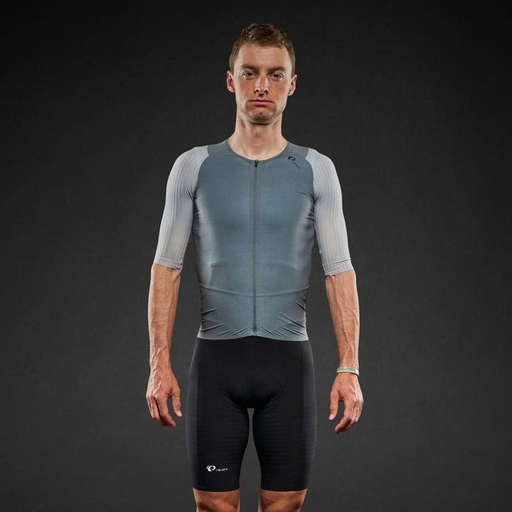 Men's Pi PRO/BLACK Jersey - BALSAM GREEN/SILVER BLUE / XS