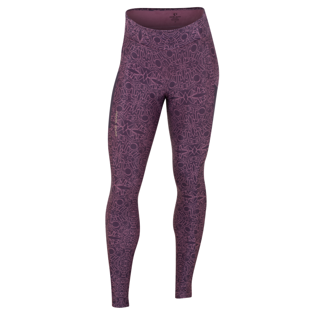 Women's Sugar Thermal Cycling Tights - NIGHTSHADE/THISTLE DAMASK / XS