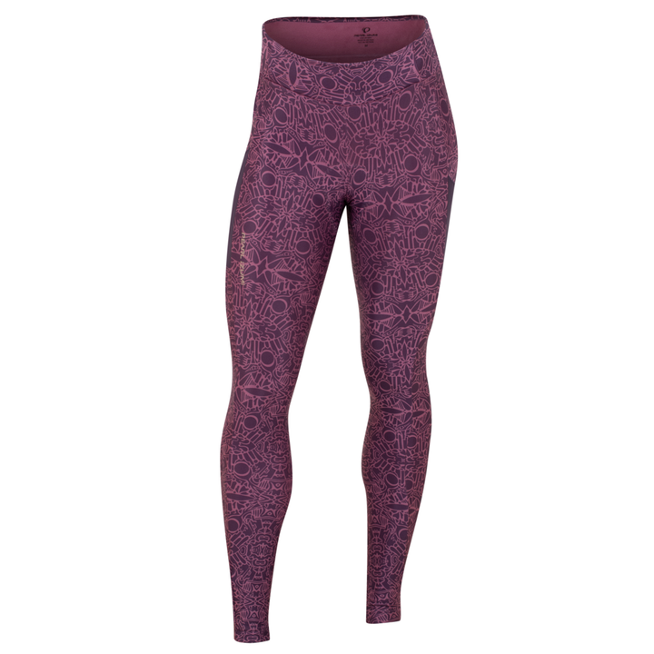 Women's Sugar Thermal Cycling Tights - NIGHTSHADE/THISTLE DAMASK / XS