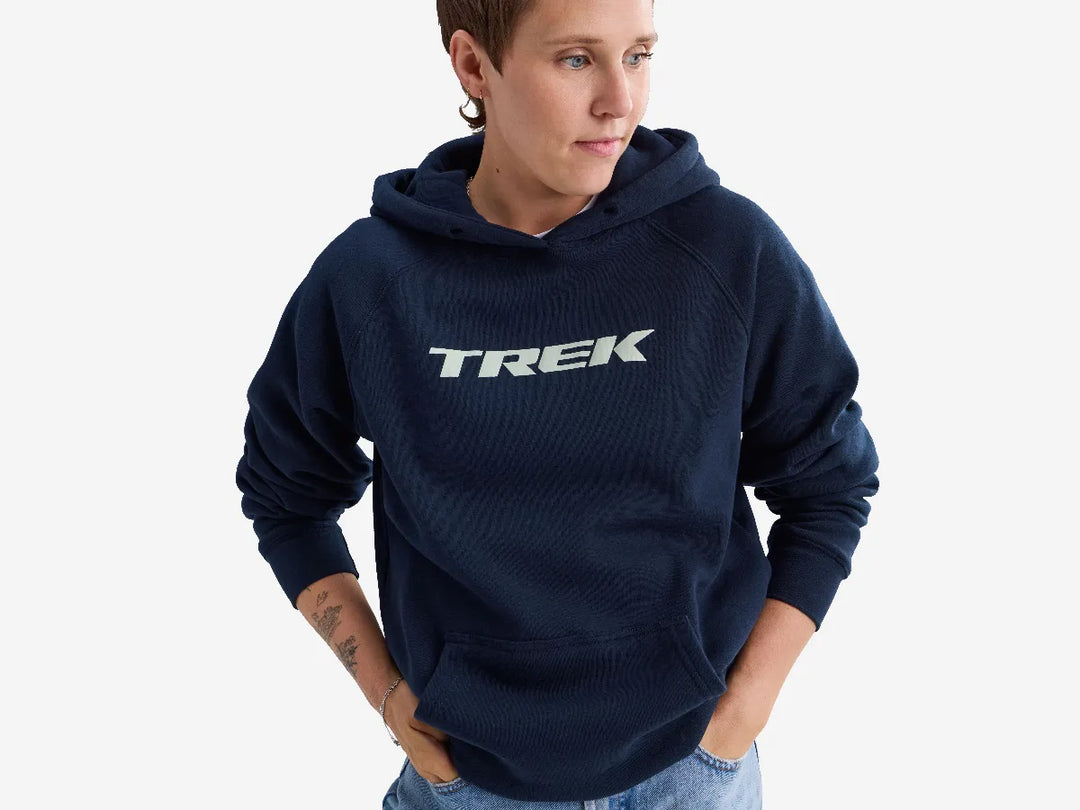Trek Logo Hoodie Medium Midnight Navy Shirt
