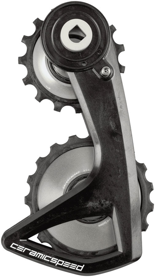 CeramicSpeed OSPW RS Alpha Pulley Wheel System SRAM Red D1/E1 Force D1 AXS - ALPHA Aluminum Pulley Carbon Cage Silver v2