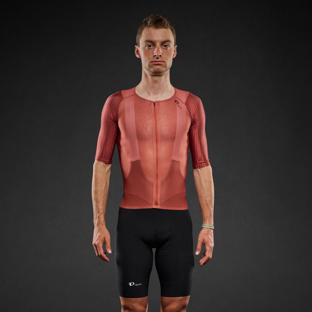 Men's Pi PRO/BLACK Mesh Jersey - AUBURN/SMOKED PAPRKIA / XS