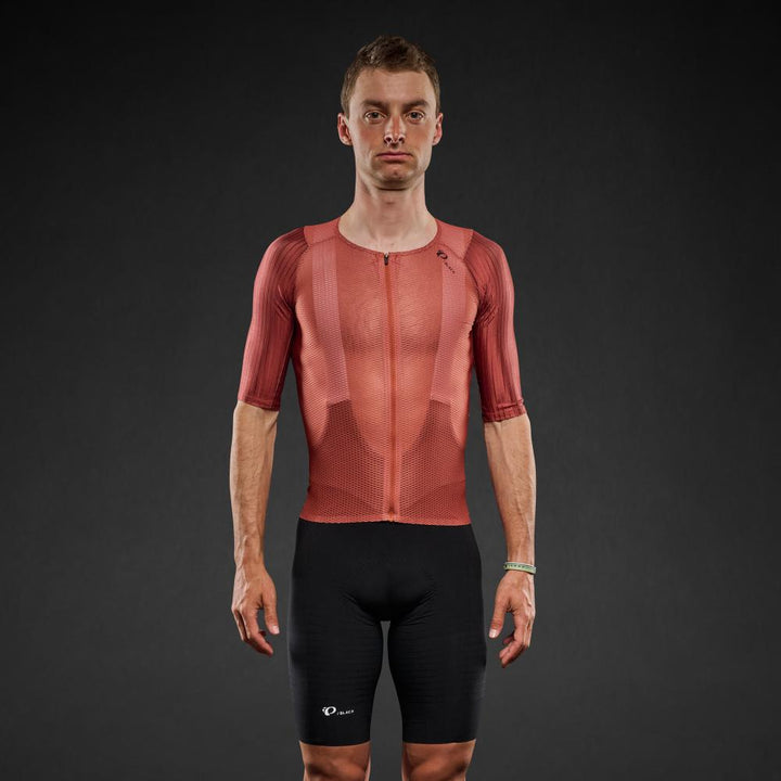 Men's Pi PRO/BLACK Mesh Jersey - AUBURN/SMOKED PAPRKIA / XS