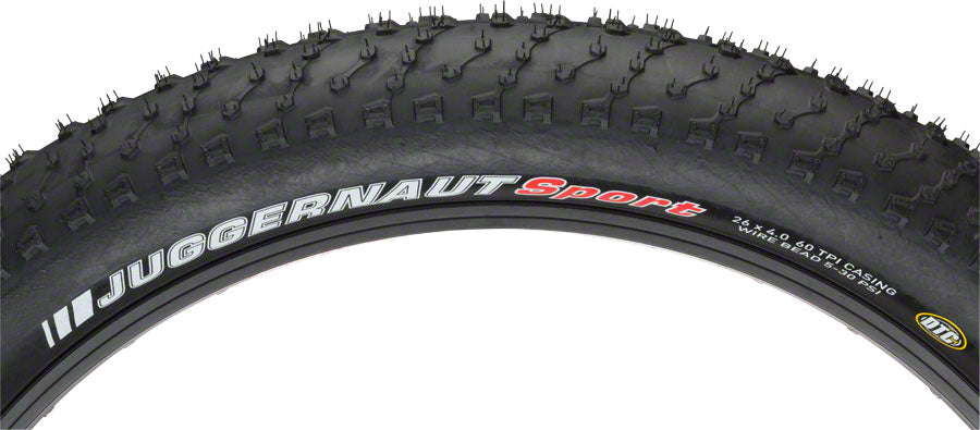 Kenda Juggernaut Sport Tire - 26 x 4.8 Clincher Wire Black 60tpi