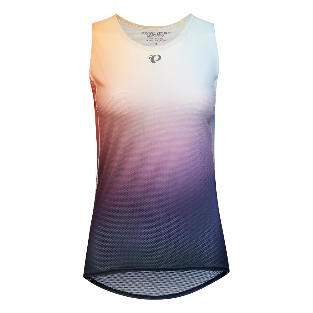Women's Transfer Mesh Sleeveless Baselayer - Melon Air Dye / XS