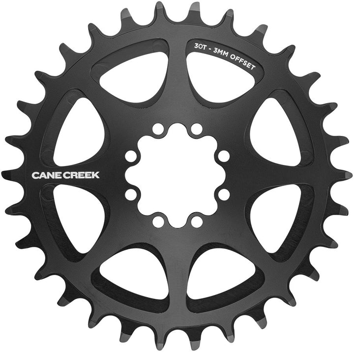 Cane Creek Direct Mount Chainring - 30t 8-Bolt Direct Mount 3mm Offset Black