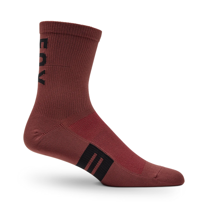 6" Flexair Merino Socks - Rust Brown / XS/S
