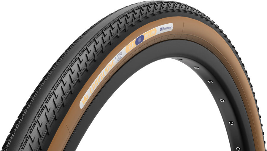 Panaracer GravelKing ZX Tire - 700 x 45 Tubeless Folding Black/Brown