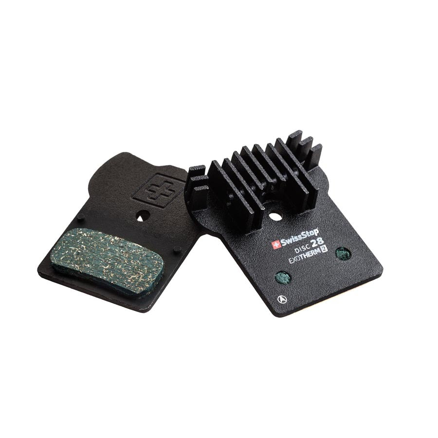 SwissStop Exotherm2 28 Disc Brake Pads Shape: Shimano G-Type/F-Type/J-Type XTR BR-M9000 XT BR-M8100  SLX BR-M7100 DEORE BR-M615 Organic Pair