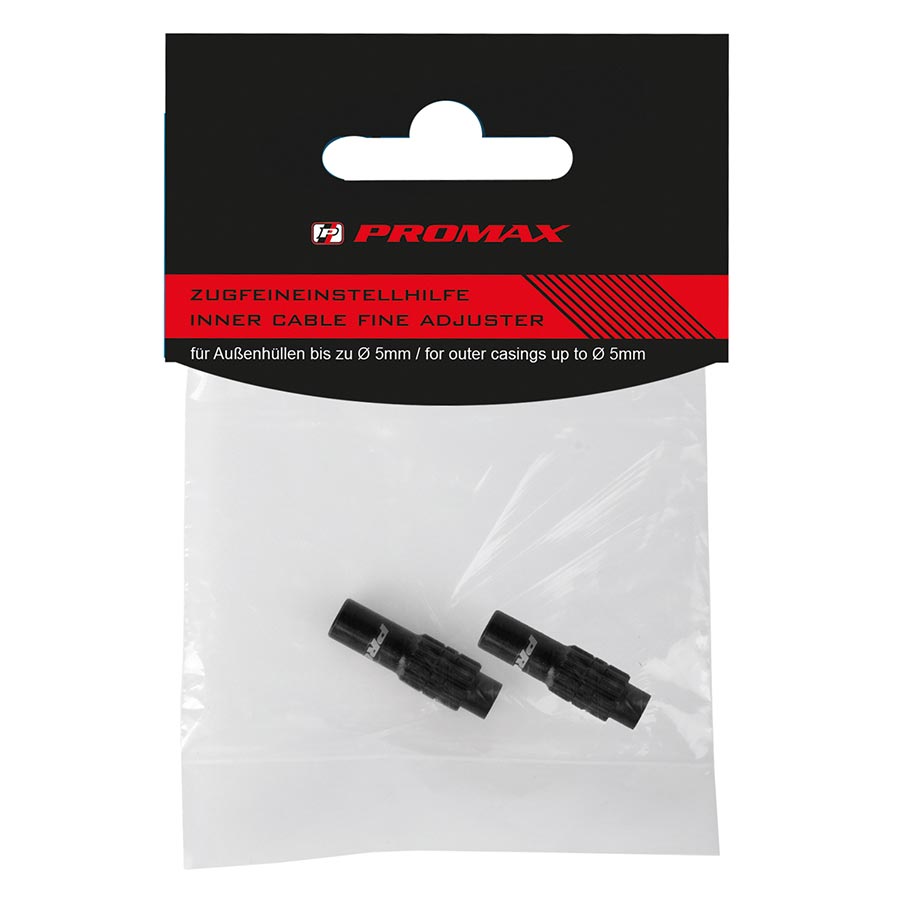 Promax Barrel Adj Black Inline Barrel Adjuster Aluminum Fits 4mm and 5mm Pair