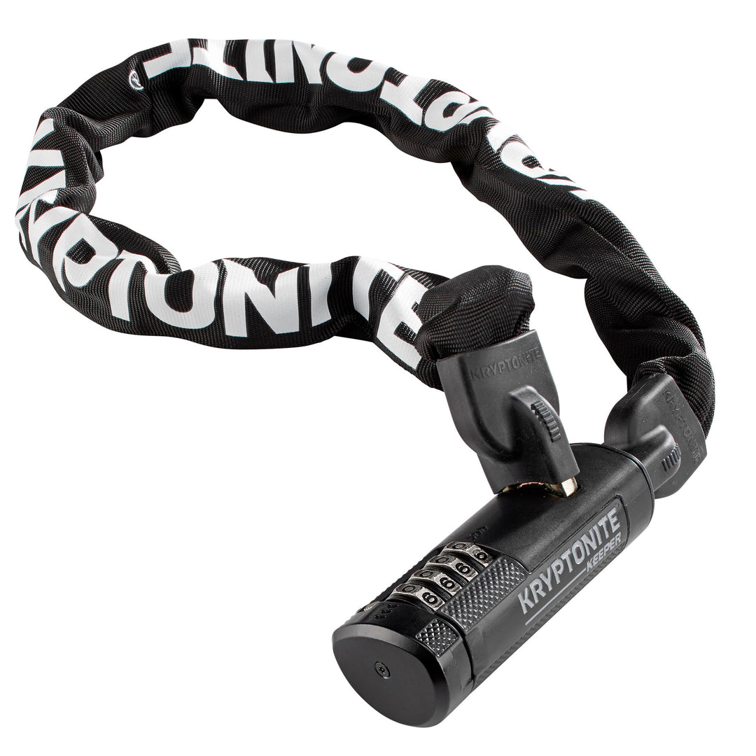 Kryptonite Keeper 712 Combination Integrated Chain Black