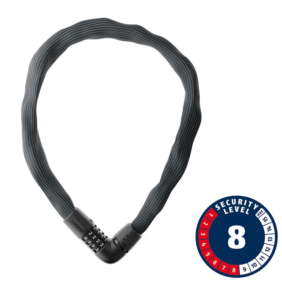 Abus IVERA 7210C Chain Lock Combination 7mm 110cm 43.3'' Grey